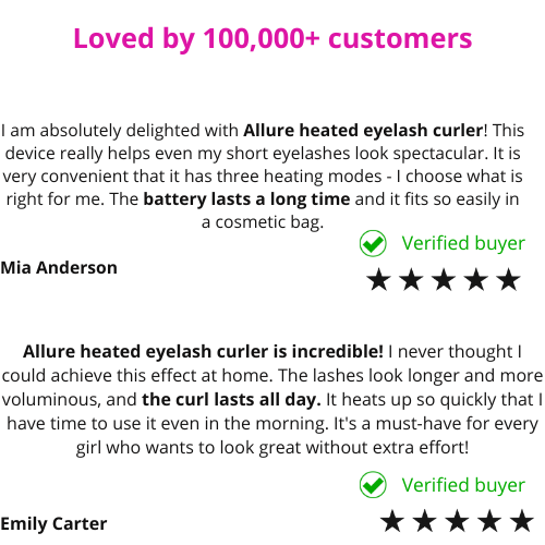 Allure® Heated eyelash curler